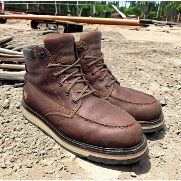Timberland PRO Gridworks Waterproof Worksite Boots Mens 12 Wide Fast Ship main image 7